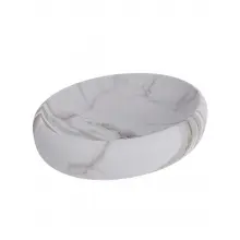 Umywalka nablatowa LAVITA Halia - umywalka wzór marmur